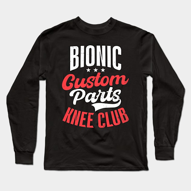 Knee Surgery Shirt | Custom Parts Long Sleeve T-Shirt by Gawkclothing